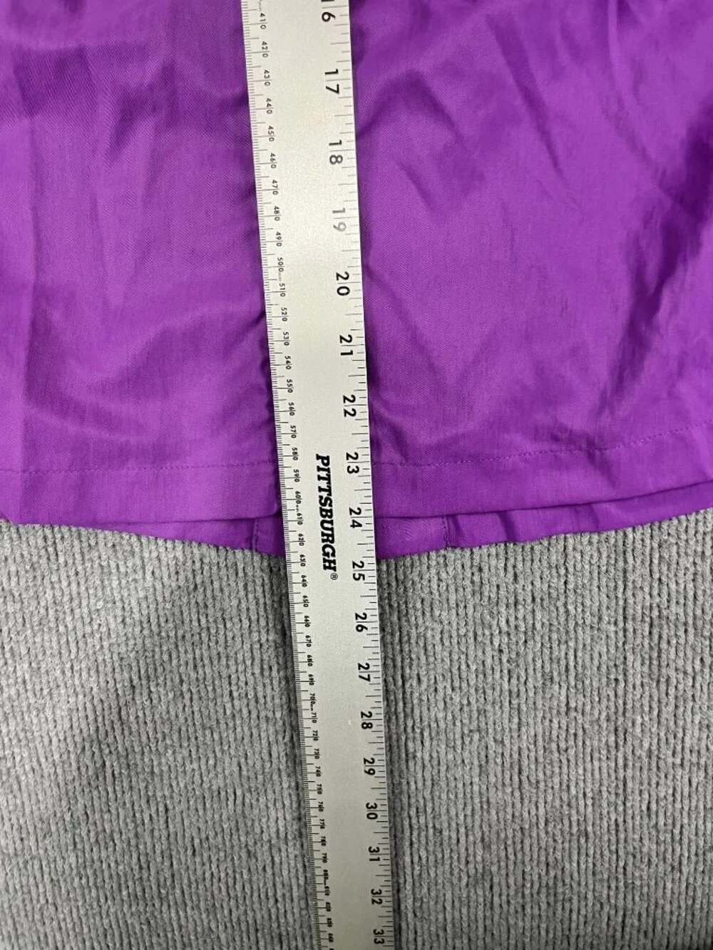Additions By Chicos Womens Purple Button-Front Jacket Roll-Tab Sleeves Size 3 - Picture 9 of 10